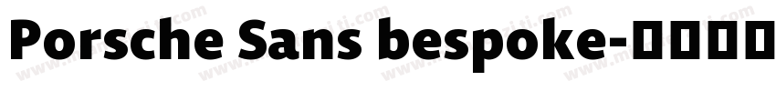 Porsche Sans bespoke字体转换